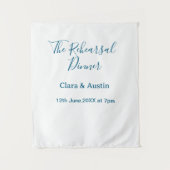 Rehearsal dinner the night before simple minimal m タペストリー (正面)