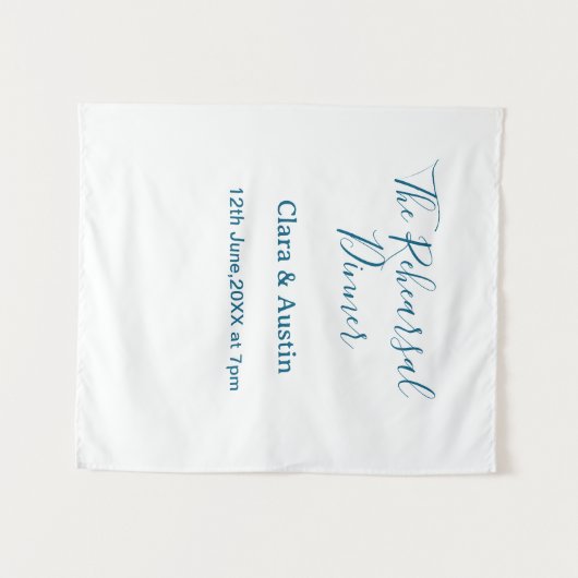 Rehearsal dinner the night before simple minimal m タペストリー (正面(横))