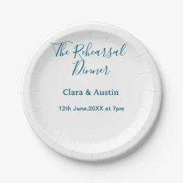 Rehearsal dinner the night before simple minimal m ペーパープレート