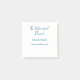 Rehearsal dinner the night before simple minimal m ポストイット