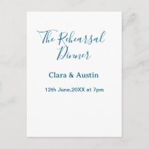 Rehearsal dinner the night before simple minimal m
