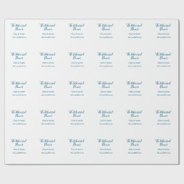 Rehearsal dinner the night before simple minimal m ラッピングペーパー