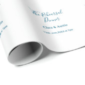 Rehearsal dinner the night before simple minimal m ラッピングペーパー (ロールコーナー)