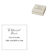 Rehearsal dinner the night before simple minimal m ラバースタンプ (押印)