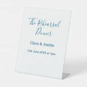 Rehearsal dinner the night before simple minimal m 台座サイン (正面)