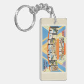 Rehobothのビーチのデラウェア州DE Vintage Travel郵便はがき キーホルダー (正面左)
