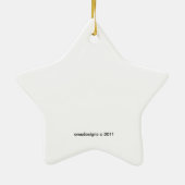 Rehobothのビーチの遊歩道のデラウェア州星のオーナメント セラミックオーナメント (裏面)