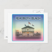 Rehobothのビーチデラウェア州- Rehoboth Ave場面 ポストカード (正面/裏面)