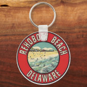 REHOBOTHビーチ、DEヴィンテージキーチェーン キーホルダー (正面)