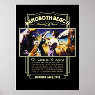 Rehoboth Beach Autumn Jazz Fest 2009 ポスター