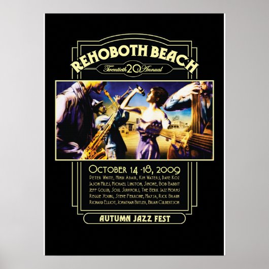 Rehoboth Beach Autumn Jazz Fest 2009 ポスター (正面)