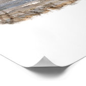 Rehoboth Beach Delaware Poster, Watercolor, Custom ポスター (角)