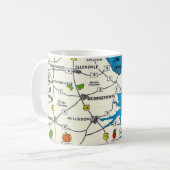 Rehoboth Bethany Beach Delaware Mug コーヒーマグカップ (正面左)