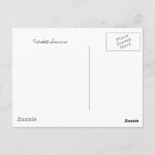 Rehoboth Sunriseはがき ポストカード (裏面)