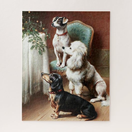 Reichert – クリスマストリート素晴らし、アート、 ジグソーパズル (縦)