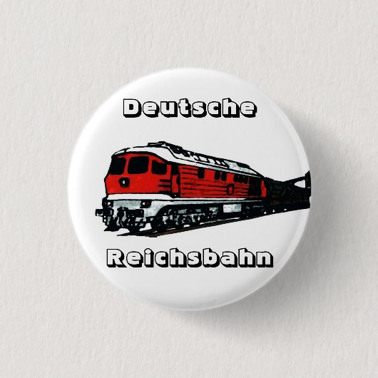 Reichsbahn Design 缶バッジ (正面)