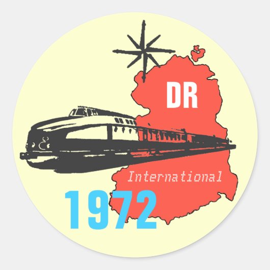 Reichsbahndesign DDR ラウンドシール (正面)