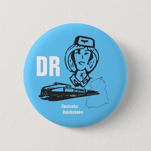 Reichsbahndesign DDR 缶バッジ (正面)