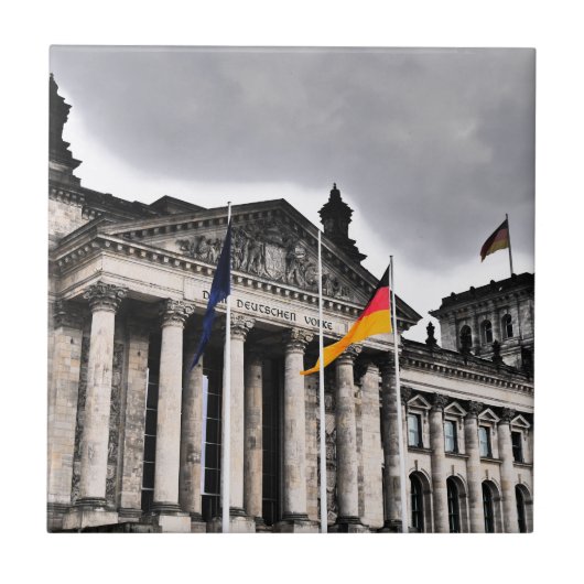 Reichstagの建物、ベルリン タイル (正面)