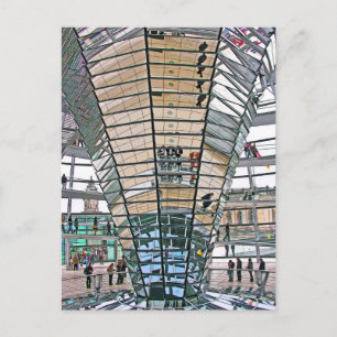 Reichstag / Bundestag,インテリア,ベルリン(r37pst) ポストカード
