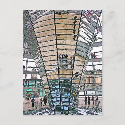 Reichstag / Bundestag,インテリア，ベルリン(r37pst) ポストカード (正面)