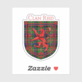 Reid Tartan Scottish Plaid Lion Rampant シール (シート)