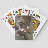 reideeerを持つカード英国のブルドッグを遊ぶトランプのポーカー トランプ (裏面)