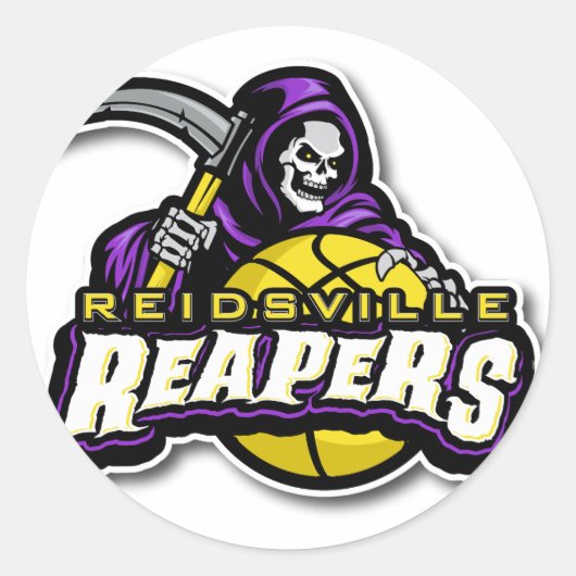 Reidsville Reapersのステッカー ラウンドシール (正面)