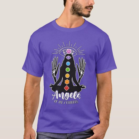 Reiki Angels Ofhe 7 Chakras Loves Energy Healing g Tシャツ (正面)
