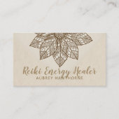 Reiki Energy Healer Lotus Flower 名刺 (正面)