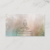 Reiki Energy Healer Serene Abstract Watercolor 名刺 (正面)