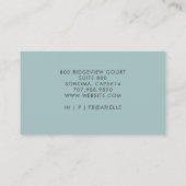Reiki Energy Healer Serene Abstract Watercolor 名刺 (裏面)