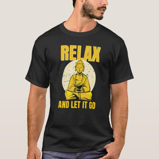 Reiki Healing Namaste Yoga Clothing - Buddha Relax Tシャツ (正面)