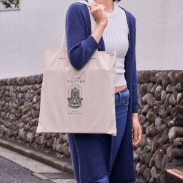 Reiki Master Hamsa Hand Evil Eye Yoga Therapist トートバッグ