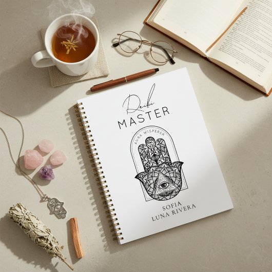 Reiki Master Hamsa Hand Evil Eye Yoga Therapist プランナー手帳