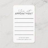 Reiki Master Hamsa Hand Evil Eye Yoga Therapist 予約カード (裏面)