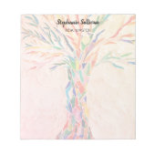 Reiki Master Rainbow Tree Personalized  ノートパッド (正面)