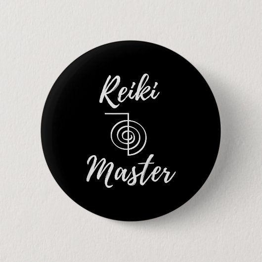 Reiki Master Wellness New Age Chakra Yoga  缶バッジ (正面)