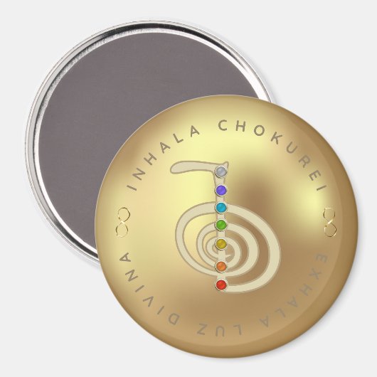 Reiki símbolo CHOKUREI マグネット (正面/裏面)