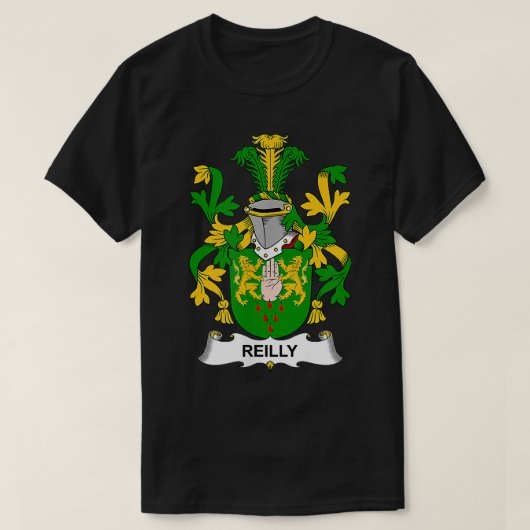 Reilly Coat of Arms  Family Crest  Tシャツ (デザイン正面)