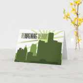 Reimaginingデトロイトの挨拶状 カード (黄色い花)