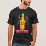 Reinbeer Santa Claus Reindeer Beer Christmas Drink Tシャツ<br><div class="desc">ReinbeerサンタクロースReindeerビールクリスマス醜い飲み方</div>