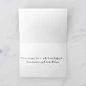 Reindeer Candle Christmas Card シーズンカード (内部)