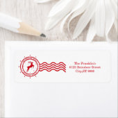 Reindeer Christmas  ラベル (インサイチュ)