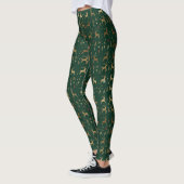 Reindeer Christmas Leggings レギンス (左)