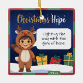 Reindeer Christmas Ornament セラミックオーナメント (正面)