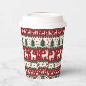 Reindeer Christmas Paper Cup 紙コップ (左)