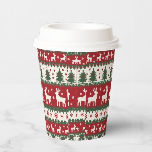 Reindeer Christmas Paper Cup 紙コップ (右)