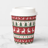 Reindeer Christmas Paper Cup 紙コップ (正面)