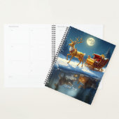 Reindeer Christmas Sleigh Holiday Planner プランナー手帳 (ディスプレー)